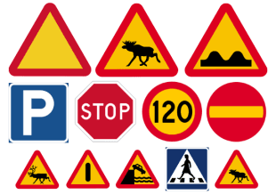 Buy fake tattoos with motifs of road signs - Like ink.