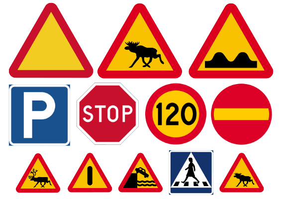 Buy fake tattoos with motifs of road signs - Like ink.