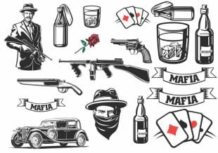 Mafia tattoos, Mafia tattoos, Fake tattoos with Mafia theme.