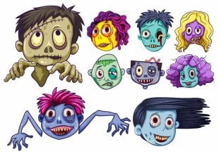 Zombie temporary tattoos - Buy fake tattoos with good quality and fast delivery - likeink.se