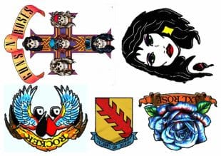 Axl Rose Temporary Tattoos