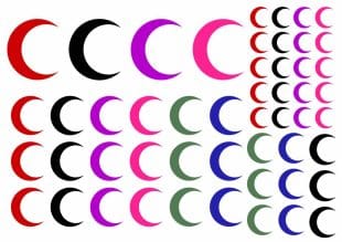 Moon tattoo + fake tattoos + Like ink. Beautiful colorful and stylish moon tattoos. Moon tattoo.
