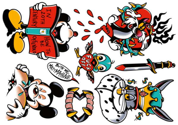 Stray Dogs Tattoo Flash Tattoos - Fake Tattoo - Like ink