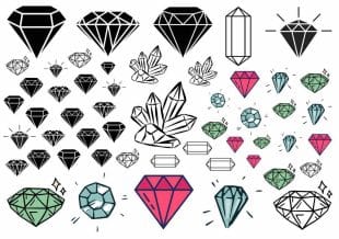 Diamond fake tattoos.
