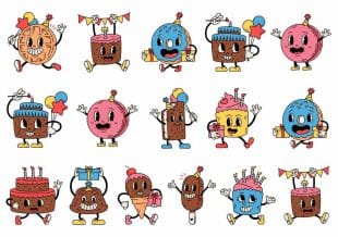 Fake tattoos for party from Like ink + cakes and pastries.