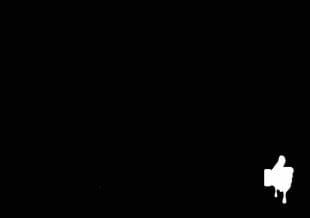 A5 sheet with "BlackOut" fake tattoo; entirely black with a small transparent Like ink logo.